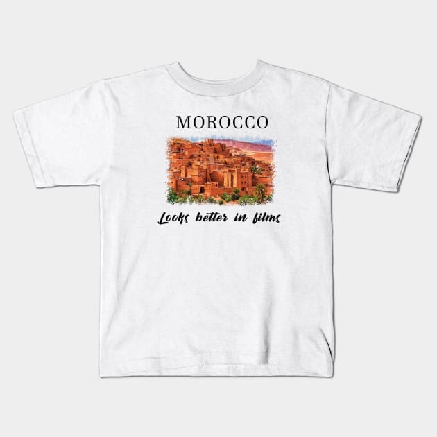 Morocco Kids T-Shirt by TravelGiftDesign